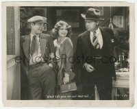 2h242 DANGEROUS CURVES 8x10.25 still 1929 pretty Clara Bow & Richard Arlen laughing at angry man!