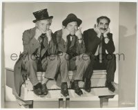 2h245 DAY AT THE RACES 7.25x9.25 still 1937 Marx Brothers Groucho, Chico & Harpo sitting on piano!