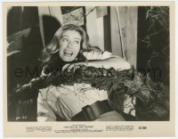 2h247 DAY OF THE TRIFFIDS 8x10.25 still 1962 great close up of girl attacked by wacky plant monster!