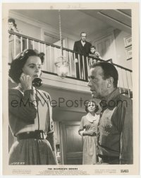 2h260 DESPERATE HOURS 8x10 still 1955 Humphrey Bogart, March & others watch Martha Scott on phone!