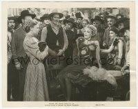2h262 DESTRY RIDES AGAIN 8x10.25 still 1939 Marlene Dietrich & crowd staring at Una Merkel!