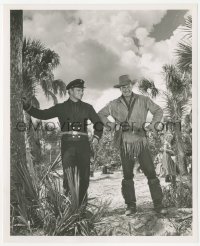 2h273 DISTANT DRUMS 8.25x10 still 1951 Gary Cooper & Richard Webb under palm tree by Jack Albin!