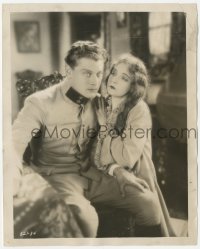 2h312 ENEMY 8x10 still 1927 c/u of pretty Lillian Gish trying to calm scared Ralph Forbes!