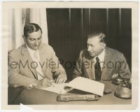 2h315 ERNST LUBITSCH/B.P. SCHULBERG 8x10.25 still 1926 the director signing w/Paramount long term!
