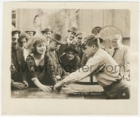 2h334 FLAME OF THE YUKON deluxe 7.5x9 still 1917 Dorothy Dalton takes roulette gambling winnings!