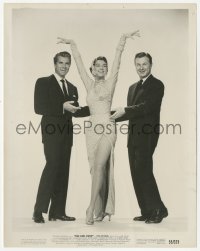 2h372 GIRL RUSH 8x10 still 1955 Rosalind Russell posing between Fernando Lamas & Eddie Albert!