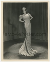 2h379 GLORIA SWANSON 8x10 still 1931 in gown & tiara from Tonight or Never, by Clifton Maupin!