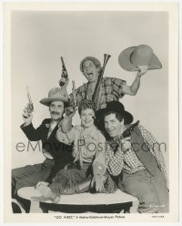 2h380 GO WEST 8.25x10.25 still 1940 Marx Bros. Groucho, Chico & Harpo Marx with June MacCloy!