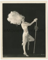 2h410 HEART OF A FOLLIES GIRL 8x10 still 1928 sexy Billie Dove in a unique outfit made of glass!
