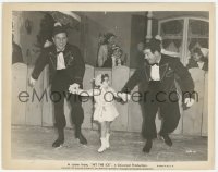 2h421 HIT THE ICE 8x10.25 still 1943 Bud Abbott & Lou Costello ice skating with little girl!