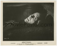 2h437 HORROR OF DRACULA 8.25x10 still 1958 best close up of vampire Christopher Lee in coffin!
