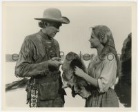 2h446 HOW THE WEST WAS WON 8.25x10 still 1964 James Stewart meets Carroll Baker on the Ohio River!