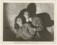 2h467 INVISIBLE MAN'S REVENGE 8x10.25 still 1944 close up of Alan Curtis protecting Evelyn Ankers!