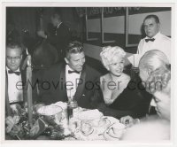 2h492 JAYNE MANSFIELD/MICKEY HARGITAY 8.25x10 still 1958 husband & wife at Romanoff's in Hollywood!