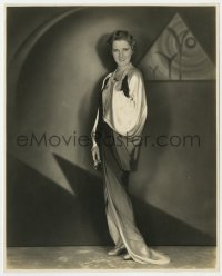 2h493 JEAN ARTHUR 7.75x9.5 still 1920s modeling over deco background early in career by Hommel!
