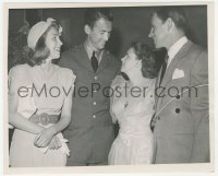 2h518 JUDY GARLAND/JAMES STEWART/GEORGE MURPHY 8.25x10 still 1941 Jimmy's sis announces engagement!