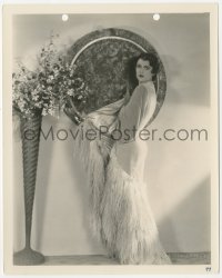 2h524 JUNE COLLYER deluxe 8x10 still 1920s Fox studio portrait in velvet dress by Max Mun Autrey!
