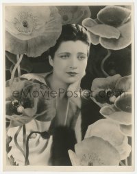 2h530 KAY FRANCIS 7.75x10 still 1930 wonderful portrait with red poppies superimposed over her!