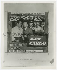 2h533 KEY LARGO 8x10 still R1970s Bogart, Bacall, Robinson, image for original 6sh & window card!
