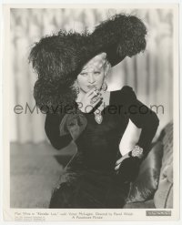2h543 KLONDIKE ANNIE 8x10 still 1936 sexy Mae West as Klondike Lou smoking in black velvet dress!