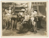 2h544 KONGO 8x10.25 still 1932 creepy disfigured Walter Huston in wheelchair with chimp on his lap!