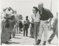 2h561 LAWRENCE OF ARABIA candid 7.25x9.25 still 1962 Peter O'Toole & wife Sian Phillips by camel!
