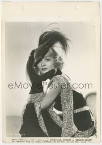 2h654 MOULIN ROUGE 8x11 key book still 1934 Constance Bennett in cool outfit & feathered cap!