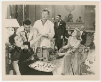 2h656 MR MUGGS STEPS OUT 8.25x10 still 1943 Leo Gorcey & Huntz Hall examine lady at fancy party!