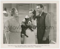 2h661 MUMMY'S GHOST 8x10 still R1948 Ramsay Ames with white-streaked hair holding dog!