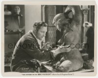 2h670 MYSTERY OF THE WAX MUSEUM 8x10.25 still 1933 smoking sculptor Lionel Atwill sculpting nude!