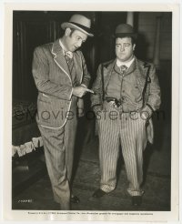 2h677 NAUGHTY NINETIES candid 8x10 still 1945 Bud Abbott wants to know where Lou Costello got a gun!