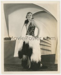 2h703 OLGA BACLANOVA 8x10 still 1920s Paramount portrait modeling an exotic evening gown by Richee!