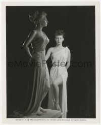 2h711 ONE TOUCH OF VENUS 8.25x10 still 1948 sexy Ava Gardner in costume by statue of Greek goddess!