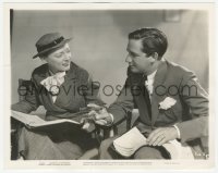 2h714 PAGE MISS GLORY candid 8x10.25 still 1935 Marion Davies & director Mervyn LeRoy discuss scene!