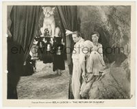 2h758 RETURN OF CHANDU 8x10.25 still 1934 Bela Lugosi pulls back curtain to see giant cat statue!