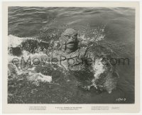2h762 REVENGE OF THE CREATURE 8.25x10 still 1955 close up of the monster splashing in the water!
