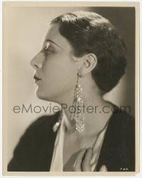 2h772 RITA LA ROY 8x10.25 still 1930s RKO profile portrait with cool earrings by Ernest Bachrach!