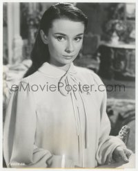 2h777 ROMAN HOLIDAY 7.25x9 still 1953 beautiful Best Actress Audrey Hepburn close up in nightgown!