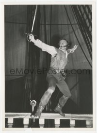 2h794 SEA HAWK 7.5x10 still 1940 Errol Flynn with sword in hand & dagger in mouth by Mac Julien!