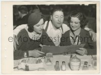 2h797 SEARCH FOR BEAUTY candid 8x11 key book still 1934 Jack Oakie & pretty ladies at Paramount cafe