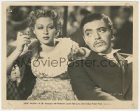 2h798 SECRET AGENT 8x10 still 1936 great close up of Lilli Palmer with drink eyeing Peter Lorre!