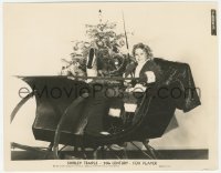 2h809 SHIRLEY TEMPLE 8x10.25 still 1935 wonderful Fox studio portrait in Santa outfit in sleigh!
