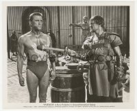 2h834 SPARTACUS 8.25x10 still 1960 Charles McGraw showing kill spots on Kirk Douglas' chest!