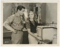 2h864 SUSAN LENOX: HER FALL & RISE 8x10 still 1931 Clark Gable smiles at Greta Garbo cooking!