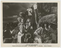 2h881 TEN COMMANDMENTS 8x10.25 still 1956 Charlton Heston as Moses holding the tablets, DeMille!