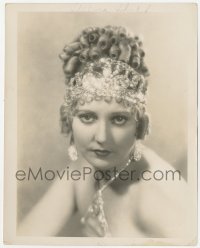 2h891 THELMA TODD 8x10.25 still 1928 incredible portrait with diamond tiara from Vamping Venus!
