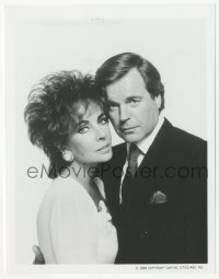 2h893 THERE MUST BE A PONY TV 7x9 still 1986 Elizabeth Taylor & Robert Wagner in a powerful drama!