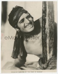 2h896 THIEF OF BAGDAD deluxe 7x9.25 still 1924 best portrait of Douglas Fairbanks in the title role!