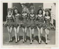 2h903 THIS LOVE OF OURS candid 8.25x10 still 1945 a half-dozen glamour gals heading to film fame!