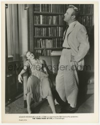 2h906 THREE FACES OF EVE 8x10 still 1857 smoking Joanne Woodward smiling up at Lee J. Cobb!